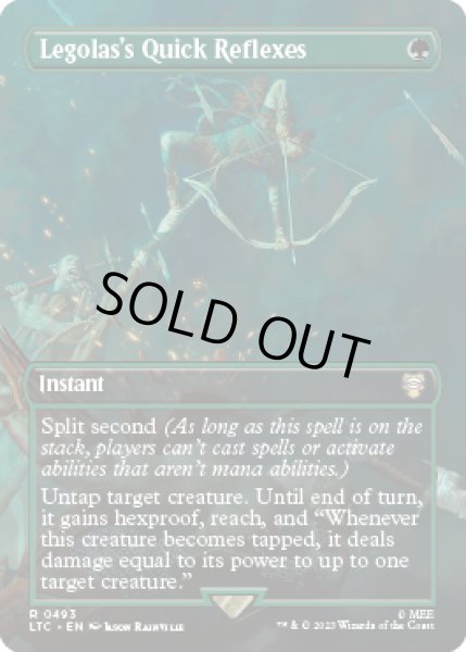 画像1: Legolas's Quick Reflexes (LTC)【拡張アート版】《Foil》 (1)
