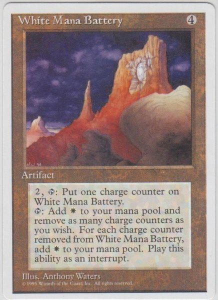 画像1: 白の魔力貯蔵器/White Mana Battery (4ED)【アルターネイト版】 (1)