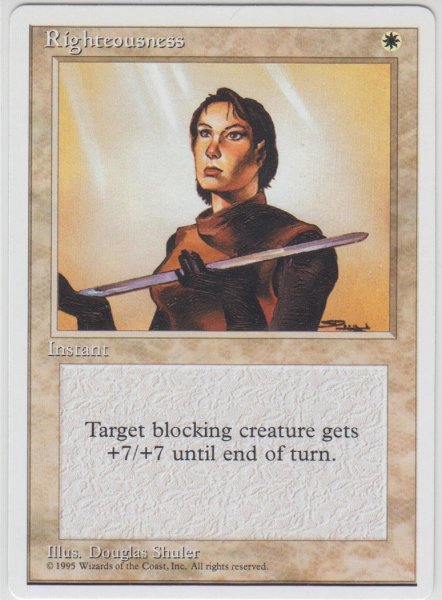 画像1: 高潔のあかし/Righteousness (4ED)【アルターネイト版】 (1)
