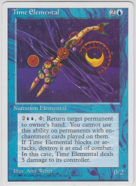 画像1: 時の精霊/Time Elemental (4ED)【アルターネイト版】 (1)