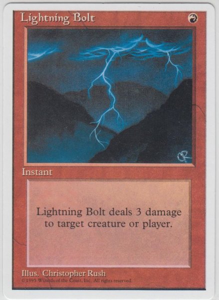 画像1: 稲妻/Lightning Bolt (4ED)【アルターネイト版】 (1)