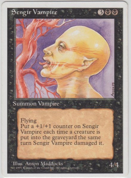 画像1: センギアの吸血鬼/Sengir Vampire (4ED)【アルターネイト版】 (1)