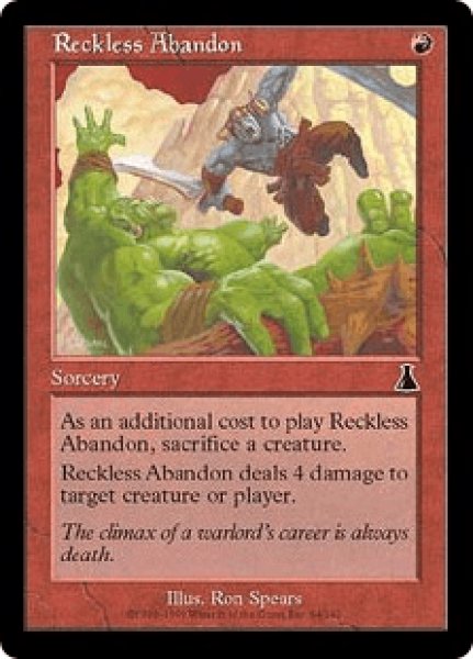 画像1: 命知らず/Reckless Abandon (UDS)《Foil》 (1)