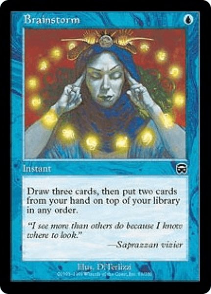 画像1: 渦まく知識/Brainstorm (MMQ)《Foil》 (1)