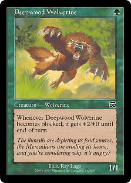 画像1: ディープウッドのクズリ/Deepwood Wolverine (MMQ)《Foil》 (1)