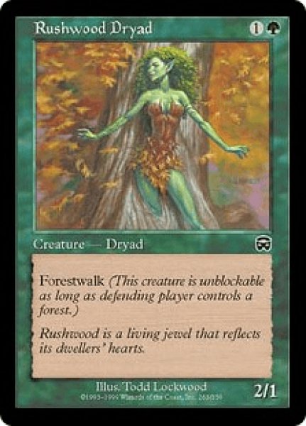画像1: ラッシュウッドのドライアド/Rushwood Dryad (MMQ)《Foil》 (1)