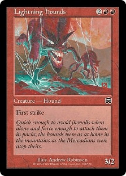 画像1: 稲妻の猟犬/Lightning Hounds (MMQ)《Foil》 (1)