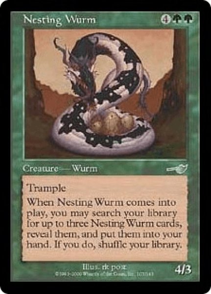 画像1: 巣ごもりワーム/Nesting Wurm (NEM)《Foil》 (1)