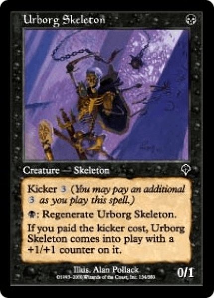 画像1: アーボーグの骸骨/Urborg Skeleton (INV)《Foil》 (1)