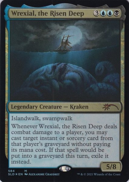 画像1: 目覚めし深海、レクシャル/Wrexial, the Risen Deep 【No.584】 (SLD)《Foil》 (1)