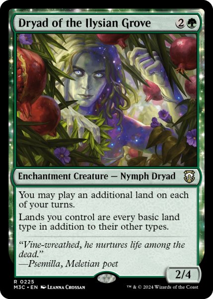 画像1: イリーシア木立のドライアド/Dryad of the Ilysian Grove (M3C)【リップル・フォイル版】 (1)
