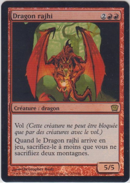 画像1: ラースのドラゴン/Rathi Dragon 【他言語・NM〜EX-】 (9ED)《Foil》【カウントダウン】 (1)