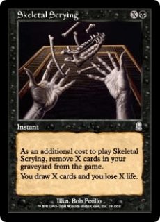 占骨術/Skeletal Scrying (ODY)《Foil》 - ジョニーのお店 Magic the