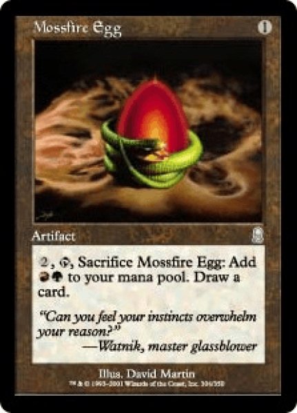 画像1: モスファイアの卵/Mossfire Egg (ODY)《Foil》 (1)