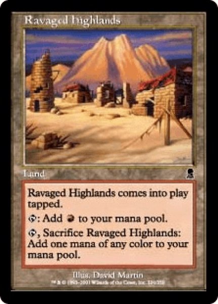 画像1: 荒らされた高地/Ravaged Highlands (ODY)《Foil》 (1)