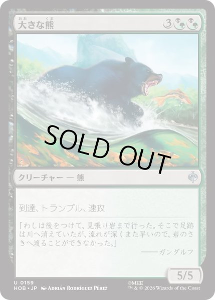 画像1: 大きな熊/Large Bear (HOB) (1)