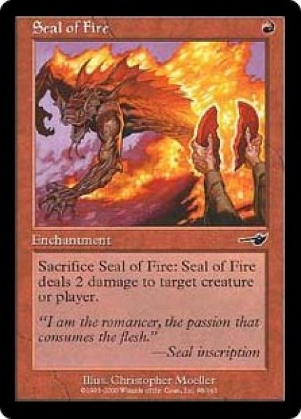 画像1: 炎の印章/Seal of Fire (NEM)《Foil》 (1)