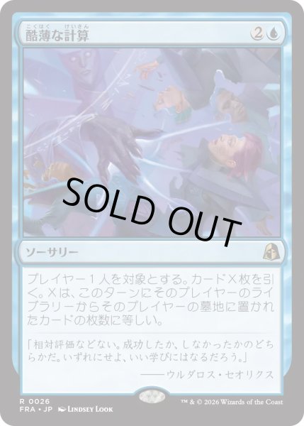 画像1: 酷薄な計算/Cruel Calculations (FRA) (1)