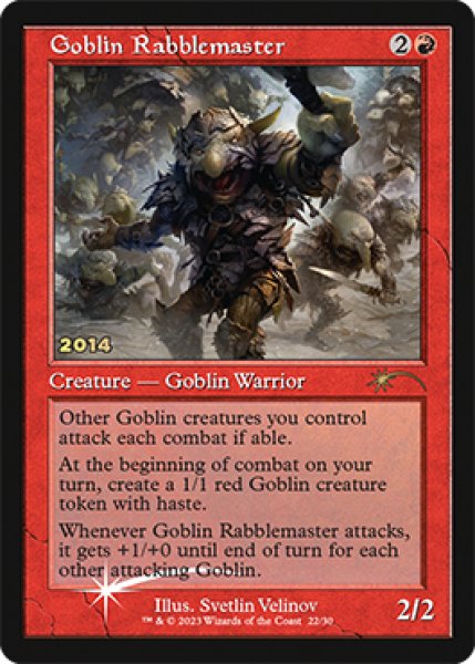 画像1: ゴブリンの熟練扇動者/Goblin Rabblemaster (30th) (1)