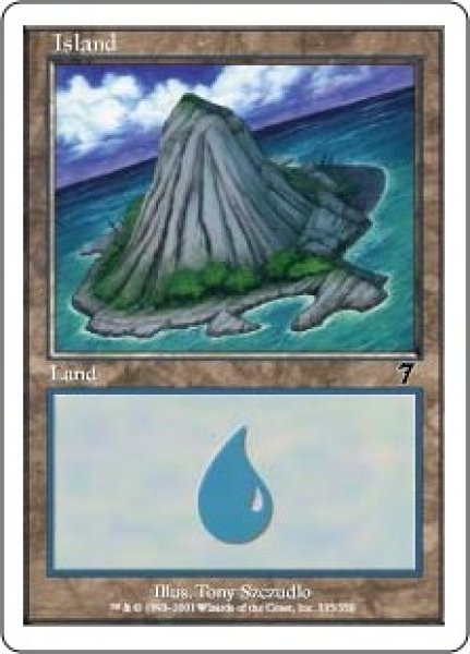 画像1: 島/Island 【Ver.4】 (7ED)《Foil》 (1)