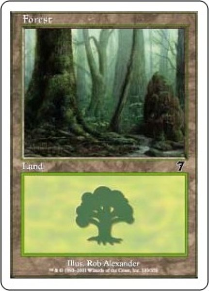 画像1: 森/Forest 【Ver.2】 (7ED)《Foil》 (1)