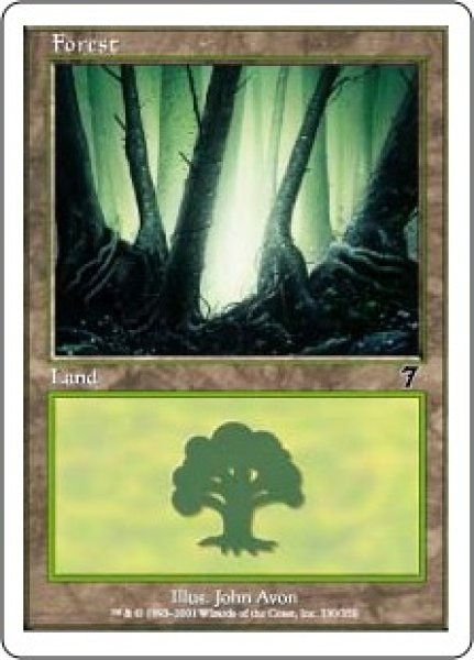 画像1: 森/Forest 【Ver.3】 (7ED)《Foil》 (1)