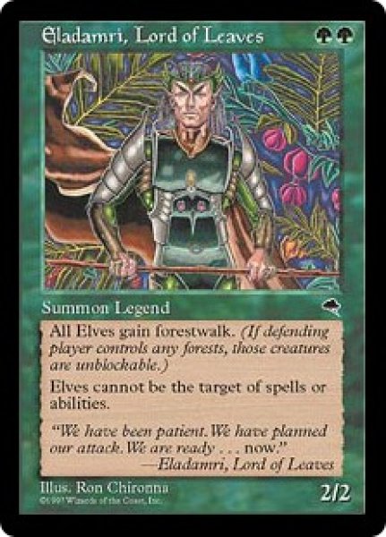 画像1: 葉の王エラダムリー/Eladamri, Lord of Leaves (TMP) (1)