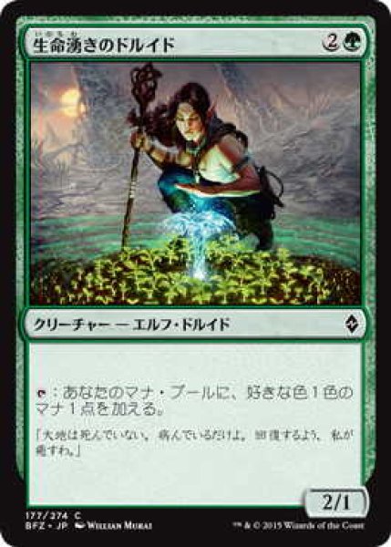 画像1: 生命湧きのドルイド/Lifespring Druid (BFZ)《Foil》 (1)