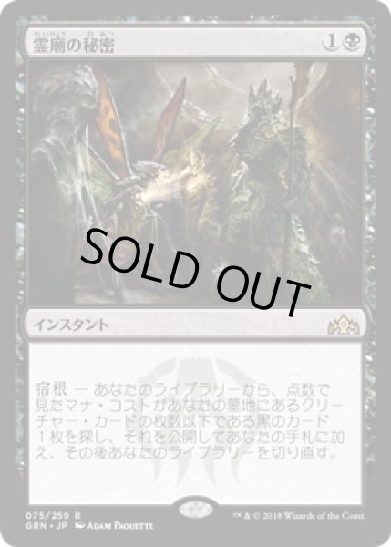 画像1: 霊廟の秘密/Mausoleum Secrets (GRN)《Foil》 (1)