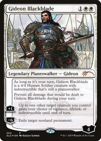 画像1: 黒き剣のギデオン/Gideon Blackblade (503) (SLD)《Foil》 (1)