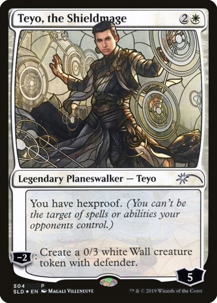 画像1: 盾魔道士、テヨ/Teyo, the Shieldmage (504) (SLD)《Foil》 (1)