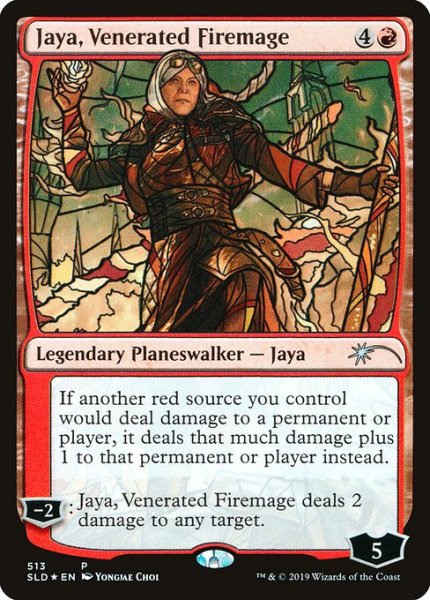 画像1: 敬慕される炎魔道士、ヤヤ/Jaya, Venerated Firemage (513) (SLD)《Foil》 (1)