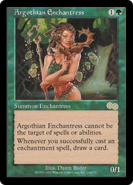 画像1: アルゴスの女魔術師/Argothian Enchantress (USG) (1)