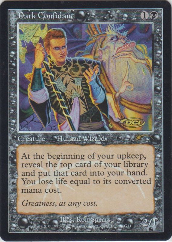 MTG 闇の腹心 Dark Confidant PR foil 未開封 1ヶ テキストレス｜トレーディングカードゲーム