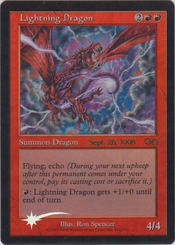 稲妻のドラゴン/Lightning Dragon (Prerelease Card) - ジョニーのお店 
