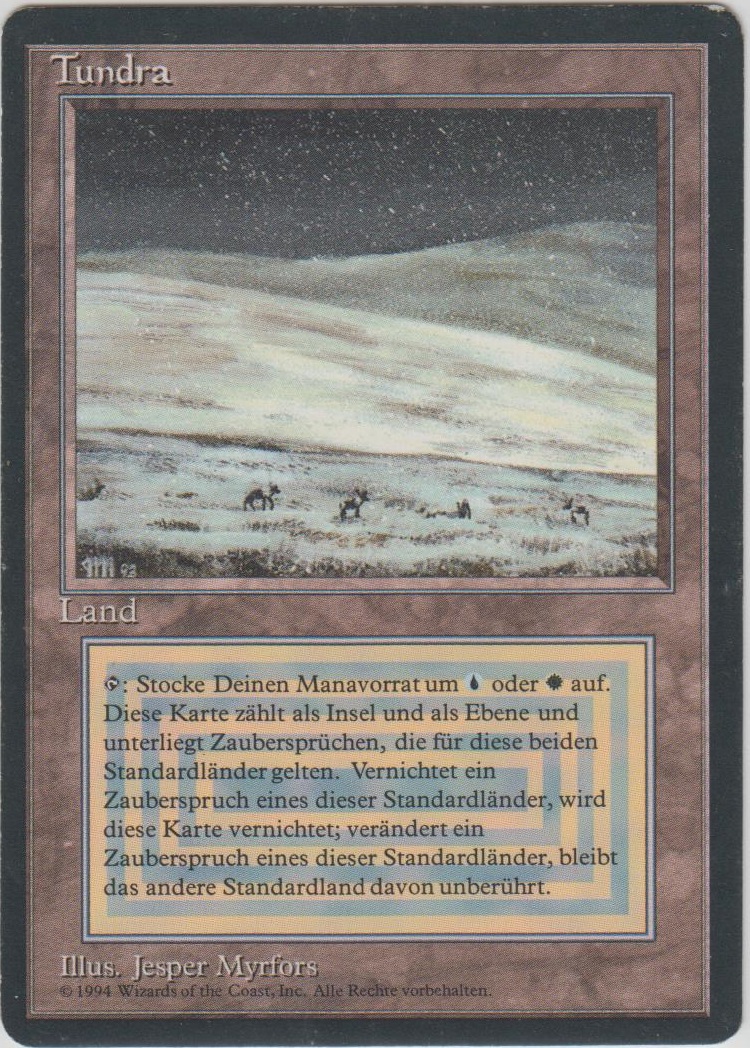 MTG Tundra ドイツ語 黒枠 FBB | www.ishela.com.br