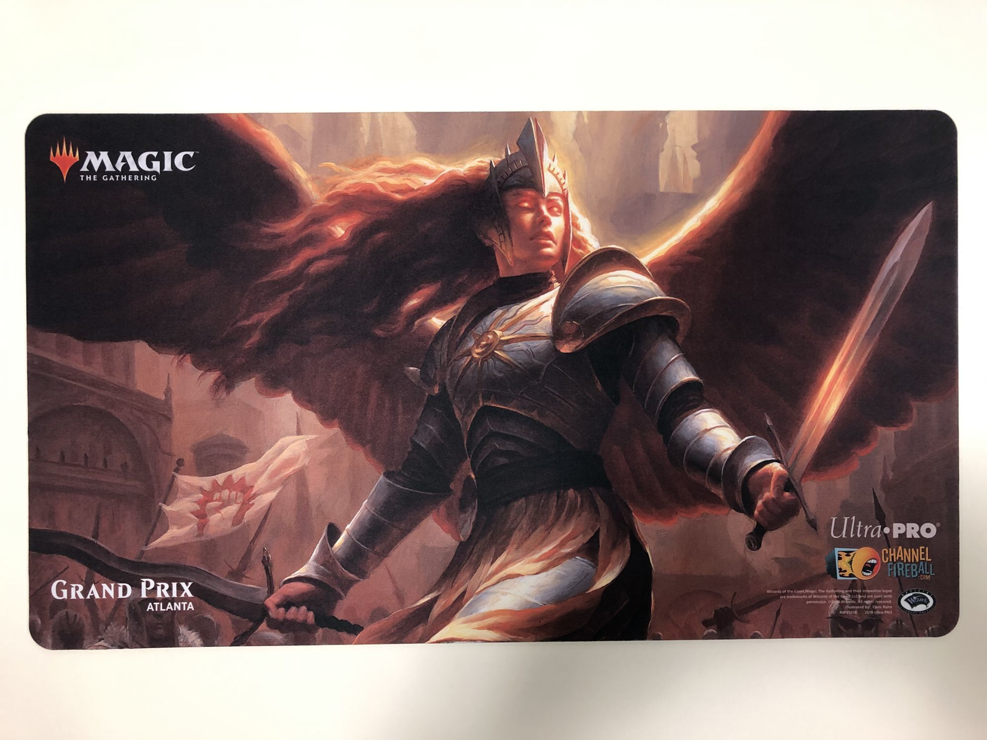 プレイマット 正義の模範 オレリア Aurelia Exemplar Of Justice 送料込 ジョニーのお店 Magic The Gathering