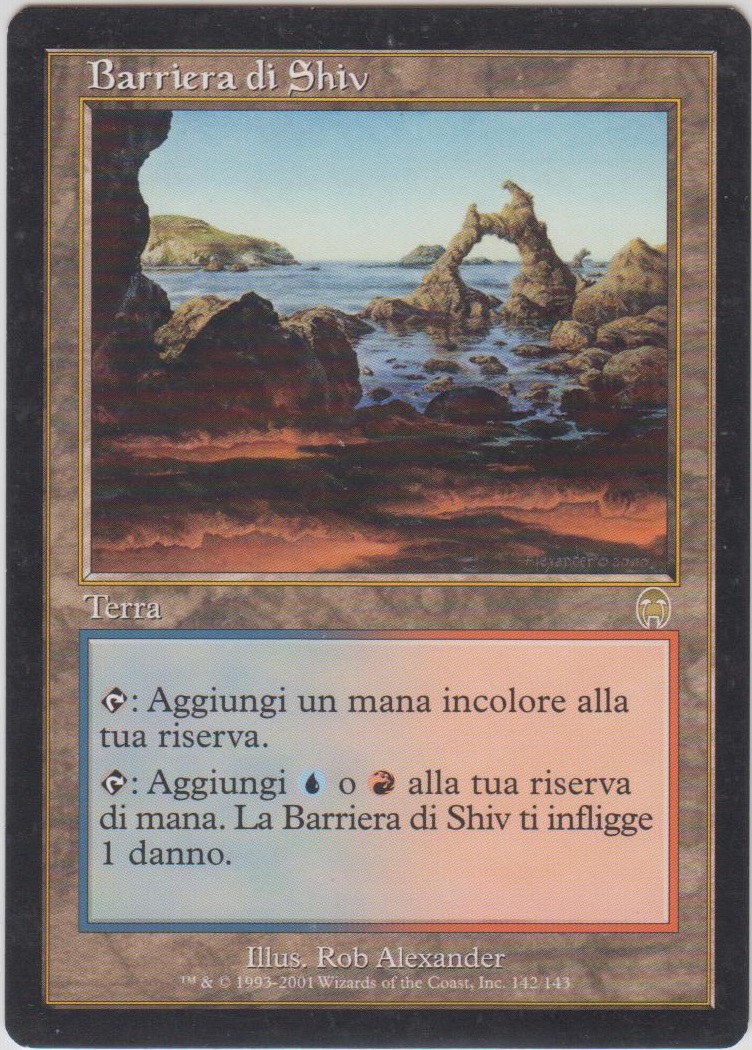 MTG シヴの浅瀬/Shivan Reef APC 英語foil シヴの浅瀬 英語 Foil Foil】《シヴの浅瀬/Shivan Reef》[APC] 土地R
