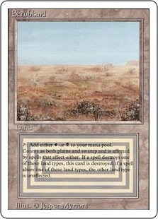 MTG　Scrubland　イタリア語1枚　3ED版　ゆうゆうメルカリ便発送 Scrubland (3ED)【英語・HPLD】【ブラックフライデー セール