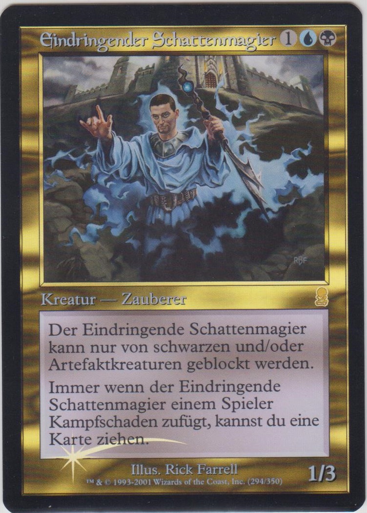 【旧枠Foil】影魔道士の浸透者 ODY 英語2枚Foil 影魔道士の浸透者/Shadowmage Infiltrator (ODY)《Foil》【他言語・NM